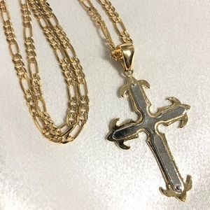 18k Gold Filled Cross Necklace